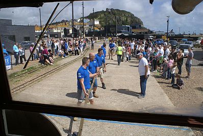 Trolleybus Pull for Prostate Cancer Charity
